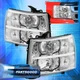 For 07-14 Chevy Silverado 1500/2500/3500 Clear Headlights Lamps Pair Left+Right For 07-14 Chevy Silverado 1500/2500/3500 Clear Headlights Lamps Pair Left+Right