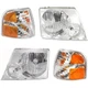 Halogen Headlight Kit For 2002-2004 Ford Explorer with Corner Light LH and RH