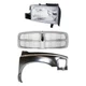 Grille Kit For 2002 Dodge Ram 1500 Horizontal Bar with RH Fender and Headlight