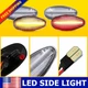 For 45305 Dually Sierra Silverado LED Clear Side Fender Marker Lights 4PCS NEW A For 45305 Dually Sierra Silverado LED Clear Side Fender Marker Lights 4PCS NEW A