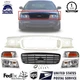 Header Panel Kit Head Lamp Grille 6-pcs For 1998-2011 Ford Crown Victoria Sedan