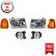 Headlights, Corner Lights Kit 6pc halogen left right for 2005 Ford Ranger FX4