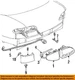 GM OEM 95-02 Cavalier,Sunfire Rear Lamps Tail Lamps-Lower Filler 22575604