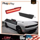 Smoked Lens Red LED Light Front Side Marker Lamps For 2008-2014 Dodge Challenger