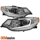 For 09-14 Acura TSX LED DRL Tube Projector Chrome Headlight Headlamp Left+Right