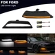 2X Smoked Sequential LED Turn Signal Light w/Parking Lamp For 15-17 Ford Mustang