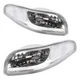Pair Chrome Housing Corner Turn Signal Light For Chevy Corvette C5 1997-2004