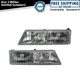 Headlight Assembly Set Fits 1995-1997 Mercury Grand Marquis