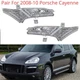 Pair For 2008-10 Porsche Cayenne Plastic Clear Front Side Marker Lights