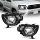 Pair Headlights Assembly Black For 2012-2015 Toyota Tacoma Pickup Headlamps
