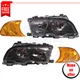 New Corner Lights and Headlights Kit of 4 pieces for 2000 BMW 323Ci Base Coupe