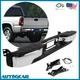 Chrome Rear Step Bumper For 1999-2007 Chevy Silverado GMC Sierra 1500 2500 Black
