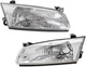 NEW Halogen Headlight Set For 1997-1999 Toyota Camry Left and Right with Bulbs