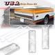 Pair w/ Gaskets Pickup Tail Light Lenses Clear For 1967-1972 Chevy & GMC Truck