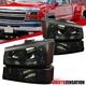 Fit 2003-2006 Chevy Silverado Avalanche Smoke Headlights+Bumper Signal Lamps