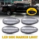 4PC Clear Lens LED Side Marker Light For 01-14 Silverado 2500 3500 HD Dually 4PC Clear Lens LED Side Marker Light For 01-14 Silverado 2500 3500 HD Dually
