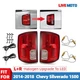 Halogen Upgrade To LED Tail Lights For 2014-2018 Chevy Silverado 1500 Red Pair