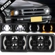 2PC 4x6" LED Headlights Hi-Lo DRL Sealed Beam for 1994-1997 Chevy S10 Blazer DOT