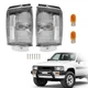 Clear Corner Lights Side Marke Lamps For Toyota Pickup 84-86 4Runner 1984-1986