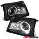 Fit 1998-2000 Ford Ranger Black LED Halo Projector Headlights Headlamps 98 99 00