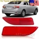 Red Left+Right Rear Bumper Reflector Light Lamp For Toyota Corolla 2011 12-2013