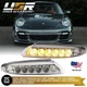 USA Clear LED Bumper DRL+Turn Signal Light For 2007-12 Porsche 911 997 Turbo/GT2