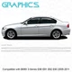 Fits BMW 3-Series Alpina E90 E91 E92 E93 Style Side Pin Stripes Graphic Decal M3