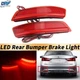 Red Lens LED Bumper Reflector Turn Signal Stop Brake Lights For Lexus GS350 450H
