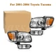 Headlights+Corner Signal Lights+Bumper Lamp w/ Bulbs For 2001-2004 Toyota Tacoma