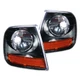 Anzo 521040 Black CrystalCorner Light w Amber Reflector for97-03 Expedition F150
