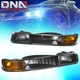 FOR 99-06 GMC GMT800 SIERRA BLACK/AMBER SIDE CORNER BUMPER HEAD LAMP PARK LIGHT