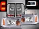 2001-2011 FORD RANGER HEADLIGHTS Corn Lights C-BAR LED Chrome + TAIL LIGHTS