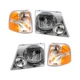 Headlights w/ Park Signal Lights fit 2002-2005 Ford Explorer 4-Door 4 Pc Set