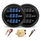 Triple Gauge Set - Water Temp (104°F-248°F), Oil Pressure (0-145PSI), Voltmet... Triple Gauge Set - Water Temp (104°F-248°F), Oil Pressure (0-145PSI), Voltmet...