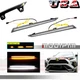 For 2019-up Toyota RAV4 Clear Switchback LED White DRL Amber Turn Signal Lights