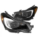 For 12-15 Subaru Impreza/13-16 XV Crosstrek LED Tube Projector Headlights Black