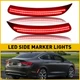 For 2015 2016 2017 Chrysler 200 Smoked Lens Rear Bumper Side Marker Lights Kit D