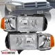 Fits 1999-2002 Dodge Ram 1500 2500 3500 Headlights+Corner Signal Lamps Sport