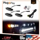 3PCS Smoke Lens White LED Grill Mount Lights Assemblies For 14-up Toyota 4Runner