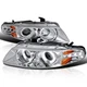 Fits 1997-2000 Chrysler Sebring Dodge Avenger Led Halo Projector Headlights Lamp
