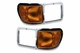 FIT FORD F650 F750 2000-2015 RIGHT LEFT HEADLIGHTS BEZEL HEAD LIGHTS CORNER PAIR