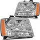 Headlights Fits 07-13 Chevy Avalanche 07-14 Chevy Suburban 1500 Tahoe Lamps Pair