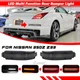 Bumper Side Turn Signal Indicator Brake Lights for Nissan 350Z 2003-2009 Smoked