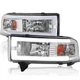 Fits 1994-2001 Dodge Ram 1500 2500 3500 Led Tube Headlights Headlamps Left+Right