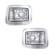 Front Clear Chrome Parking Signal Light Set For 2003-2008 H2 Hummer 05-08 H2 SUT