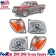 Headlights Turn Signal Lights Left and Right Side For 2005-2006 Toyota Tundra