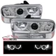 Projector Headlights+Bumper Lamps Fits 1998-2004 Chevy S10 Blazer Clear LED Halo
