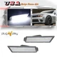 For 10-15 Chevy Camaro 1LS 1LT 2LT Clear Lens White LED Front Side Marker Lights