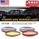For 01-14 GMC Chevy Bed Dually Fender Side Marker Lights Plug Assembly & Play 4X For 01-14 GMC Chevy Bed Dually Fender Side Marker Lights Plug Assembly & Play 4X