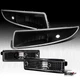 Fit 1993-2002 Chevy Camaro Front+Rear Side Marker Black Signal Lamp Bumper Light